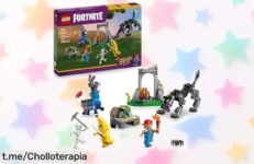 Set LEGO Fortnite con campamento, figuras movibles y hoguera a precio disparatado, ¡haz que tus batallas cobren vida! Regala diversión a los fans de 7 años en adelante.