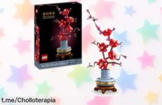 Set LEGO para montar una preciosa flor de ciruelo que alegrará tu espacio a un precio increíblemente bajo; no te quedes sin el tuyo y dale vida a tu hogar ya mismo.