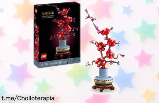 Set LEGO para montar una preciosa flor de ciruelo que alegrará tu espacio a un precio increíblemente bajo; no te quedes sin el tuyo y dale vida a tu hogar ya mismo.