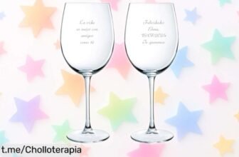 Set de 2 copas de vino personalizadas CALLEDELREGALO, un toque único para tus brindis a precio regalado que no querrás dejar pasar. ¡Convierte cada sorbo en un momento especial!