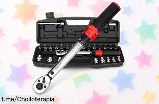 Set de 26 llaves dinamométricas Dekopro para bici en un super chollo, perfectas para cualquier reparación. ¡Consigue tu taller a punto y arranca sonrisas hoy!