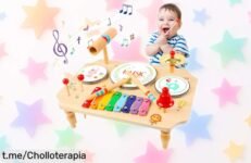 Set de 7 instrumentos musicales infantiles LZDMY en caja chulísima, ¡un ofertón que hará vibrar a los peques! Aprovecha esta bajada de precio y diviértete creando momentos únicos.