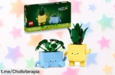 Set de LEGO Botanicals con 2 plantas divertidas para decorar tu cuarto, ahora a un precio rebajado que no podrás creer, ¡dale vida a tus espacios y crea sonrisas ya!