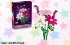 Set de flores artificiales LEGO Botanicals con 3 ramos, ideal para decorar y crear; ¡aprovecha el precio loco que te hará flipar y regala creatividad!