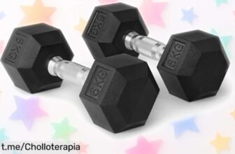 Set de mancuernas hexagonales Amazon Basics, ¡un ofertón para entrenar en casa! Potencia tu fuerza con este chollo que no puedes dejar escapar y empieza a quemar ese extra de energía.