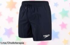 Shorts de baño Speedo Essential para hombre a precio locos, perfectos para cada chapuzón y con un ajuste que te hará sentir libre en el agua. ¡No dejes pasar esta oferta!