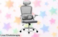 Silla de oficina Magic Life con respaldo transpirable y soporte lumbar, ahora a un precio de escándalo que cuida tu postura y mejora tu bienestar ¡No te quedes sin la tuya!