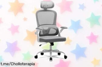 Silla de oficina Magic Life con respaldo transpirable y soporte lumbar, ahora a un precio de escándalo que cuida tu postura y mejora tu bienestar ¡No te quedes sin la tuya!