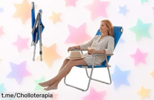 Silla de playa alta plegable Devessport Kohala, un chollo brutal que no ocupa espacio y es perfecta para todos los terrenos. ¡No te quedes sin ella y disfruta del verano al máximo!
