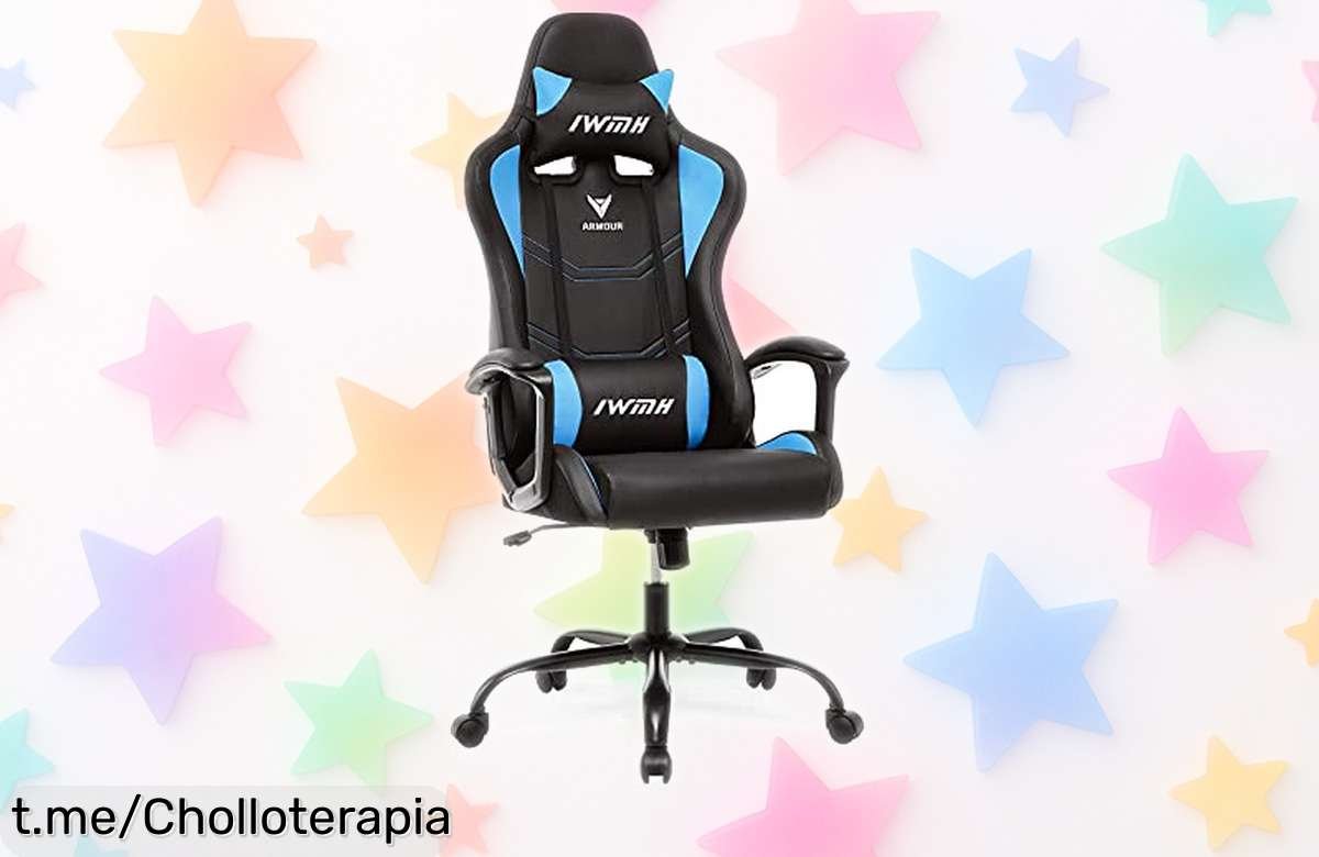 Silla gaming Intimate WM Heart con respaldo y cojín lumbar ajustables, precio de ganga para transformar tu espacio mientras juegas o trabajas ¡No te la pierdas!
