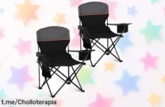 Sillas plegables de camping High Point: el ofertón que necesitas para tus escapadas, aguanta hasta 102 kg y no podrás resistirte a llevarte este chollo hoy mismo.