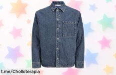 Sobrecamisa tejana JACK & JONES holgada a precio de ganga, ideal para cualquier plan. Hazla tuya antes que desaparezca y dale un toque especial a tu estilo cotidiano.