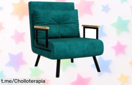 Sofá cama HOMCOM de 1 plaza que se transforma en sillón o asiento fácil, perfecto para alegrar tu hogar. ¡Aprovecha este ofertón antes de que desaparezca!