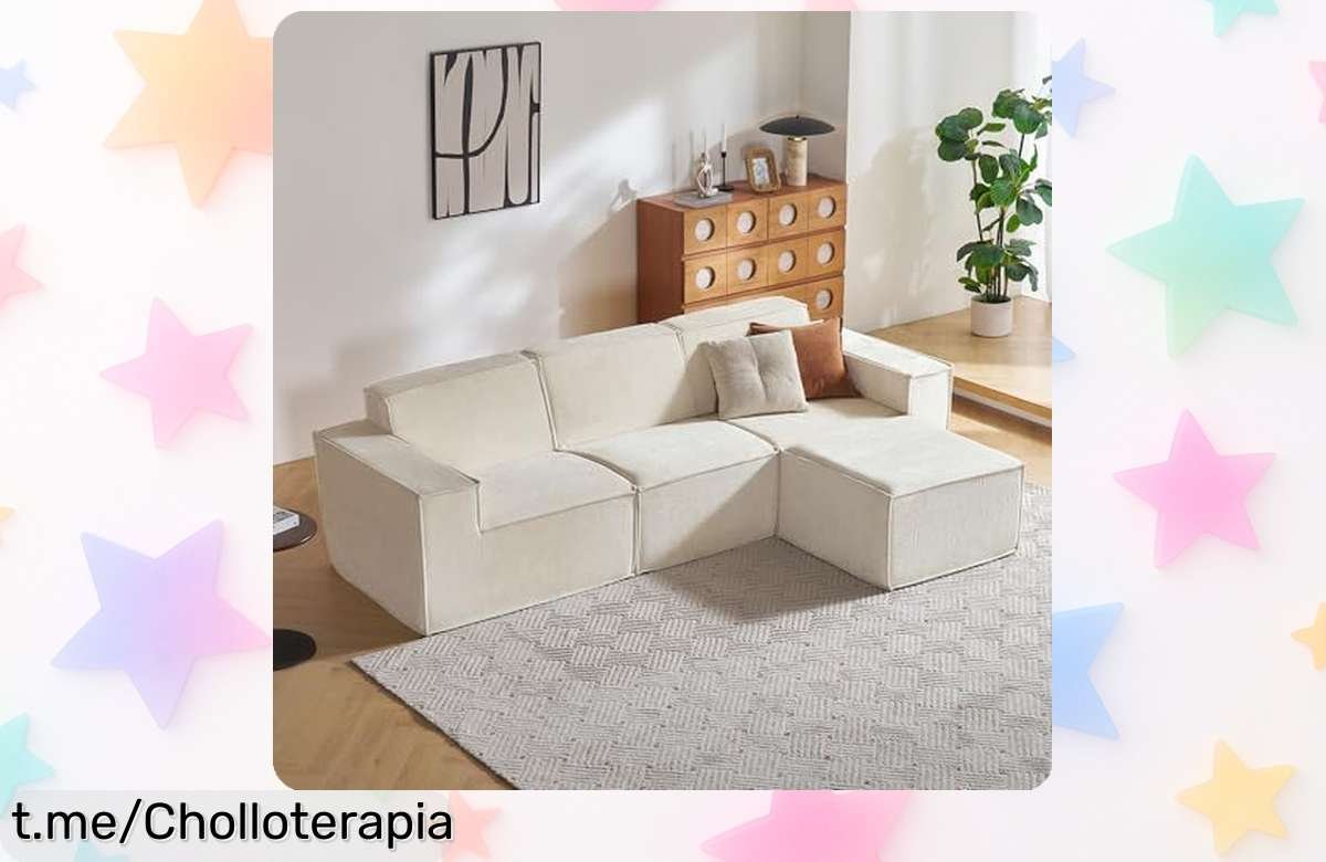 Sofá esquinero LINSY HOME de 3 plazas con cama, el ofertón que no sabías que necesitabas para transformar tu salón y disfrutar como nunca. ¡No te lo pierdas!