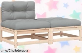 Sofá modular de jardín vidaXL: un ofertón versátil que funciona como mesa o sillón, con cojines y diseño resistente. Renueva tu patio al mejor precio y disfruta del verano como nunca.