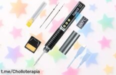 Soldador portátil con pantalla LED y carga rápida, calienta al instante y ajusta temperatura en dos segundos: ¡aprovecha este super chollo que hará tus reparaciones pan comido!
