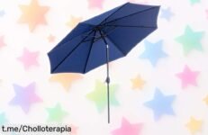Sombrilla de jardín Outsunny con manivela a precio loco, súper resistente y regulable: ¡no te quedes sin sombra este verano! ¡Consíguela antes que se agote!