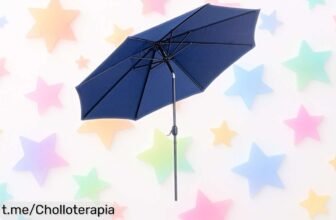 Sombrilla de jardín Outsunny con manivela a precio loco, súper resistente y regulable: ¡no te quedes sin sombra este verano! ¡Consíguela antes que se agote!