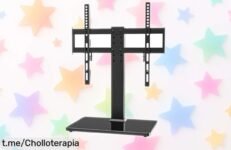 Soporte universal de sobremesa para pantallas de 27 a 55”, fácil montaje y ajuste, ¡una locura en precio que te hará disfrutar tus momentos!