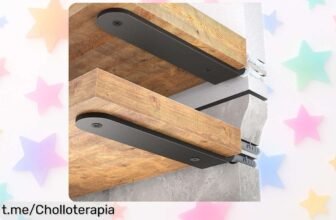 Soportes en L para estantes flotantes WELDUN, ¡no te pierdas este chollazo que llega a aguantar hasta 70 kg y transforma tus paredes de forma sencilla!