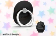 Sorprendente soporte anillo Spigen Style Ring, resistente y versátil: disfruta de tus vídeos sin manos y llévatelo en el coche a un precio que es una auténtica ganga. ¡No te lo pierdas!