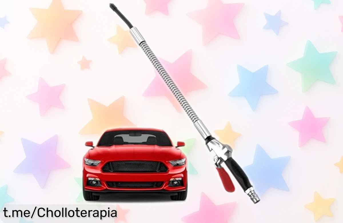 Spray de aire a presión para limpieza de motor y tapicería del coche, ¡ofertón increíble que dejará todo impecable! No te pierdas este chollo antes de que se acabe.