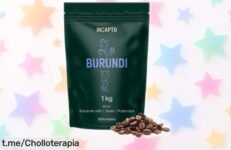 Suave y sabroso café en grano Incapto de Burundi, 100% arábica que explota sabores a melocotón, fresa y chocolate; ¡ofertón inesperado para los amantes del buen café!