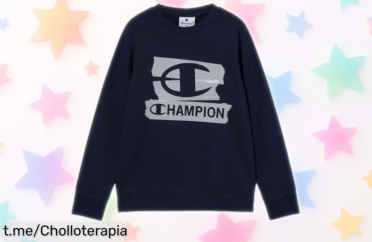 Sudadera para niño Champion Legacy con diseño que mola y materiales duraderos a un precio rebajado, ¡no dejes escapar esta súper oferta antes de que se agote!