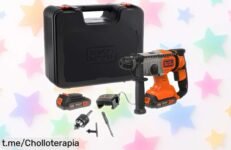 Taladro percutor a batería Black+Decker: ¡ofertón que no puedes dejar pasar para taladrar con potencia y libertad sin cables!