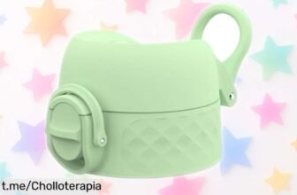 Tapa para botella de agua ion8 OneTouch 2.0 que abre en un toque y no gotea, ¡aprovecha este precio regalado antes de quedarte sin ella!