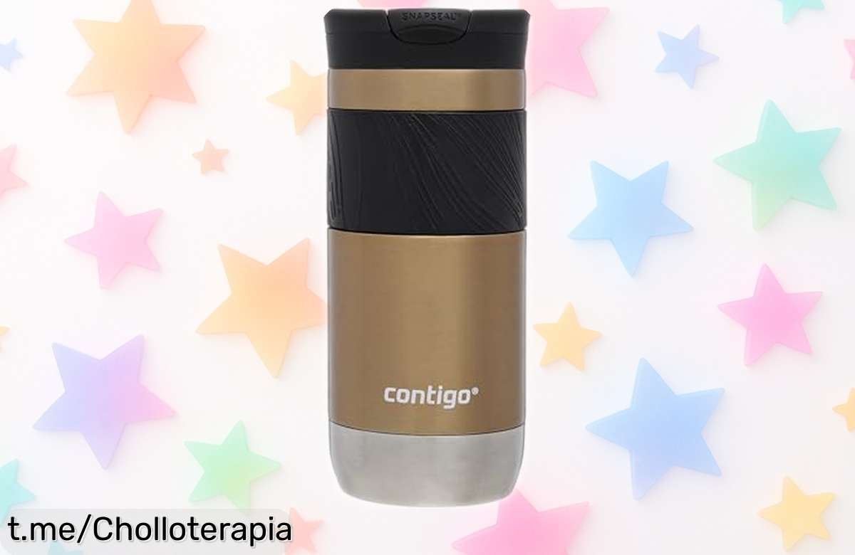 Taza térmica Contigo Byron Autoseal que mantiene el café caliente 7 horas y se limpia con facilidad, ¡no dejes pasar este chollo imprescindible para tu rutina diaria!