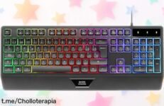 Teclado gaming Mars Gaming MK124 con luces FRGB y teclas rápidas a un precio locamente bajo, ¡prepárate para llevar tus partidas al siguiente nivel!