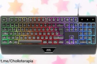 Teclado gaming Mars Gaming MK124 con luces FRGB y teclas rápidas a un precio locamente bajo, ¡prepárate para llevar tus partidas al siguiente nivel!