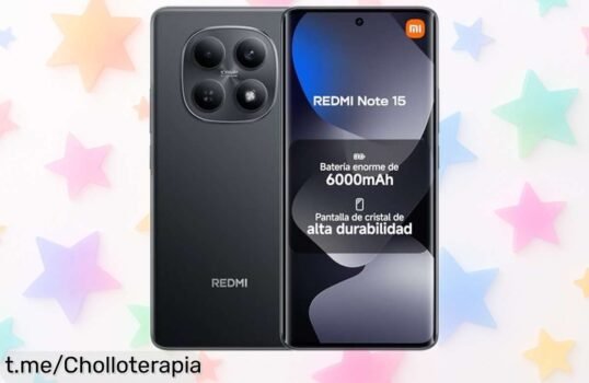 Teléfono móvil Xiaomi Redmi Note 15 con cámara de 108MP y pantalla enorme, caída de precio alucinante que no querrás dejar escapar ¡hazlo tuyo ya!