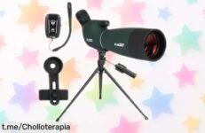 Telescopio terrestre Svbony SV28PLUS con zoom potente y mando inalámbrico, un super chollo para observar aves sin vibraciones ¿Te lo vas a perder?
