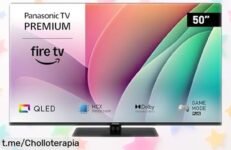 Televisión Panasonic Premium de 50” 4K QLED con sonido Dolby Atmos a un precio loco que te dejará sin aliento, ¡no lo dejes escapar y vive la experiencia cinematográfica en casa!