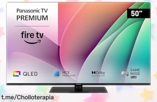 Televisión Panasonic Premium de 50” 4K QLED con sonido Dolby Atmos a un precio loco que te dejará sin aliento, ¡no lo dejes escapar y vive la experiencia cinematográfica en casa!