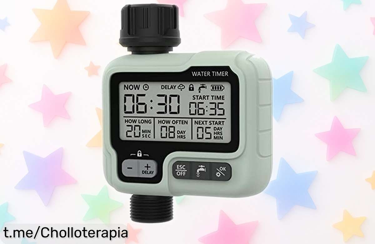 Temporizador de riego EverPinger, la solución perfecta para cuidar tu jardín sin complicaciones y a un precio jamás visto. ¡No dejes pasar esta oportunidad!