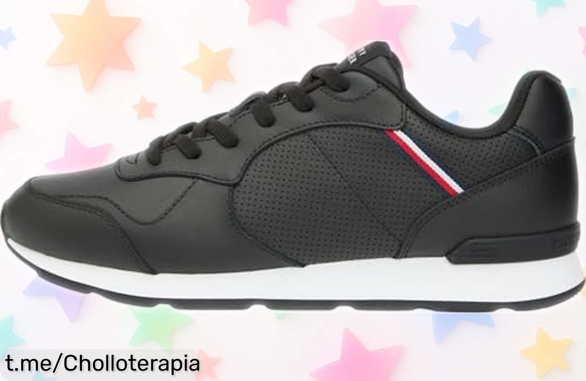 Tenis bajos Tommy Hilfiger Runner Icon Leather para hombre: calidad top a un precio de escándalo, ¡no te quedes sin estilo y transforma tu look ahora!