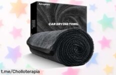 Toalla de microfibra XXL Autreykorn: ¡ofertón que no se repetirá! Deja tu coche reluciente sin rayas en un instante, aprovecha esta oportunidad y atrapa la limpieza perfecta.
