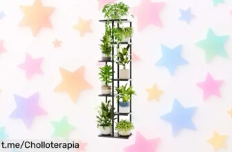 Transforma tu hogar con el soporte para plantas Bamworld de 7 niveles a precio loco, ¡dale un nuevo aire a tus rincones y disfruta viendo florecer tu espacio!