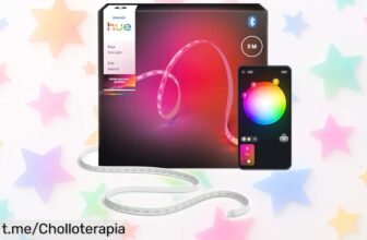 Transforma tu hogar con la tira LED inteligente Philips Hue Flux de 5 metros: ¡colores a tu gusto y control total desde el móvil! No te quedes sin este súper chollo.