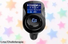 Transmisor FM para coche Tellur FMTB3: ¡rebajado y con Bluetooth, música por USB, micro SD y doble USB! Llévatelo ya antes de que desaparezca esta oportunidad única.