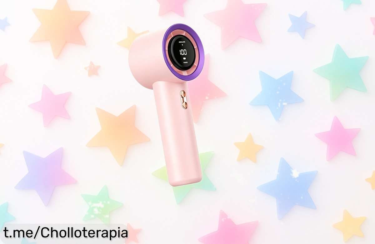 Ventilador de mano ultra potente y recargable por USB, el ofertón que necesitas para combatir el calor a cualquier lugar ¡No te lo pierdas o sudarás la gota gorda!