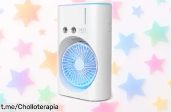 Ventilador de mesa portátil con humidificador y USB tipo C, ahora a un precio rebajado que te hará olvidar el calor; ¡no dejes pasar esta oportunidad fresquita!