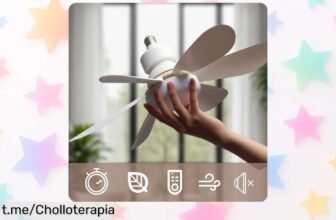 Ventilador de techo con luz LED y mando regulable, un ofertón que transforma tu hogar al mejor precio del mercado ¡No te lo pierdas!