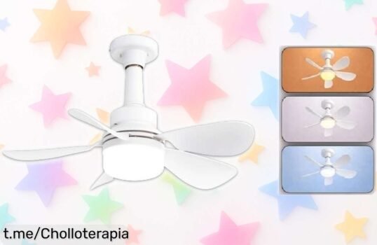 Ventilador de techo con luz LYC Storm a un precio increíble: refresca y alumbra en silencio, ahorra espacio y disfruta de 3 velocidades ajustables ya mismo. ¡No te lo pierdas!