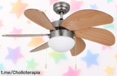 Ventilador de techo con luz Orbegozo que refresca y alumbra a un precio tirado, ¡aprovéchalo ya antes que se agote y dale un toque fresco a tu hogar!