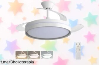 Ventilador de techo con motor DC: el ofertón que refresca tu hogar sin ruido y llega con control remoto ¡Disfruta de un ambiente fresco y tranquilo ahora mismo!