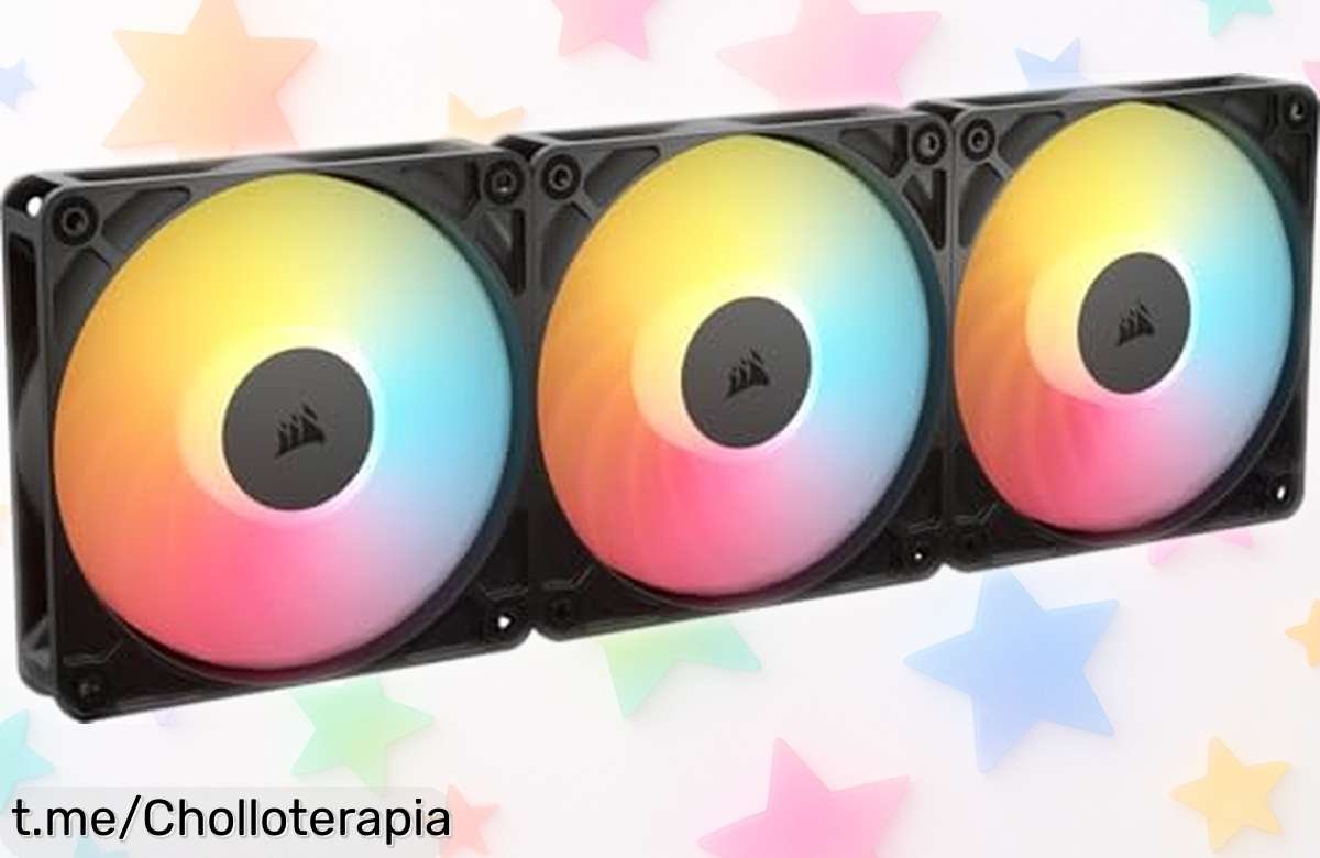 Ventiladores Corsair RS120R ARGB, pack de 3 a precio loco: dale un toque espectacular a tu PC mientras lo enfrías con estilo y potencia. ¡Date prisa, es ahora o nunca!